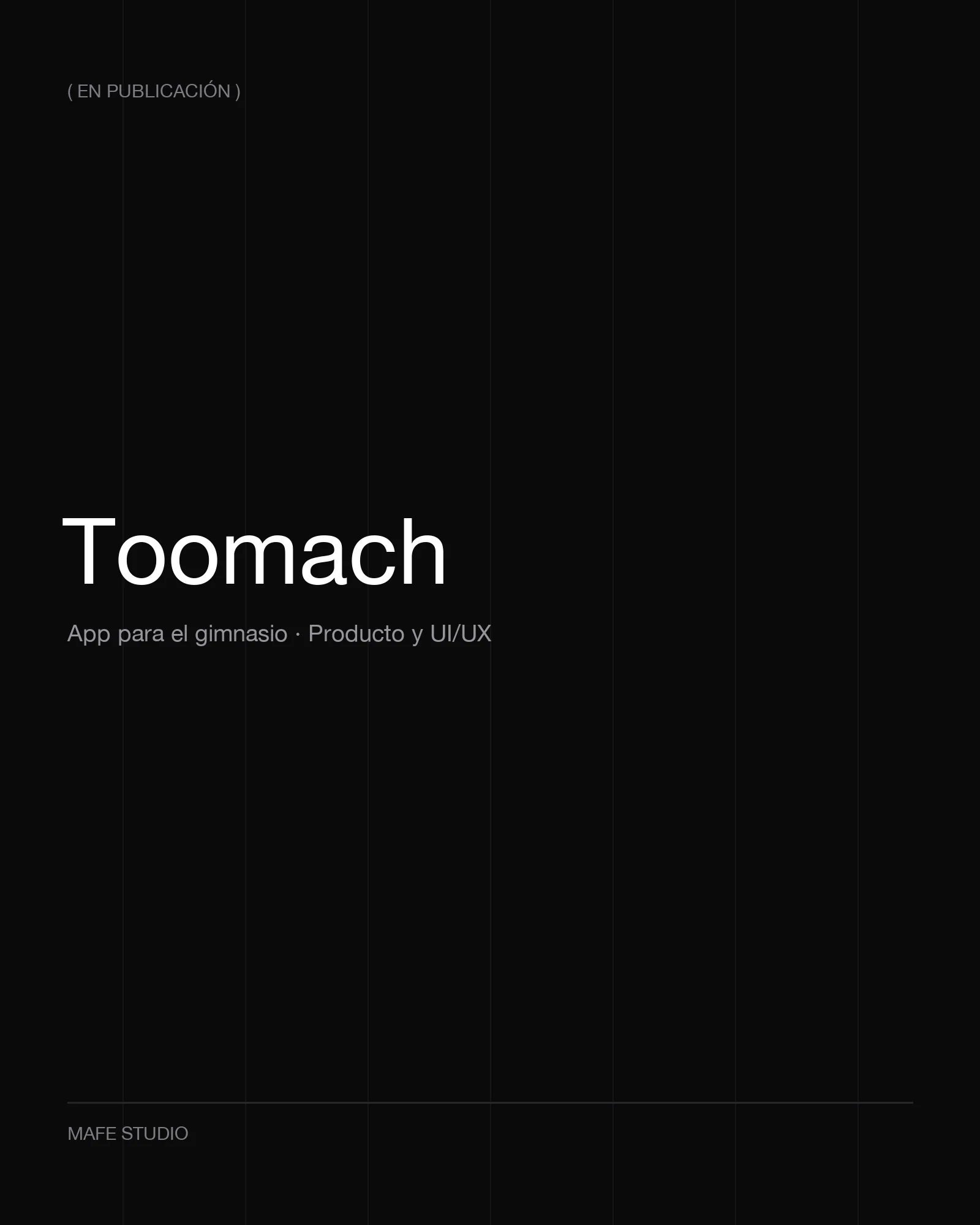 Toomach — Diseño de producto + UI/UX